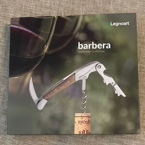 Barbera Sommelier Corkscrew - Silver and Brown
